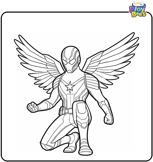 Falcon Avengers Coloring Page