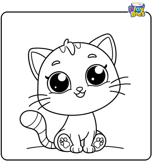 Funny Cat Coloring Page Funny Cat Coloring Page