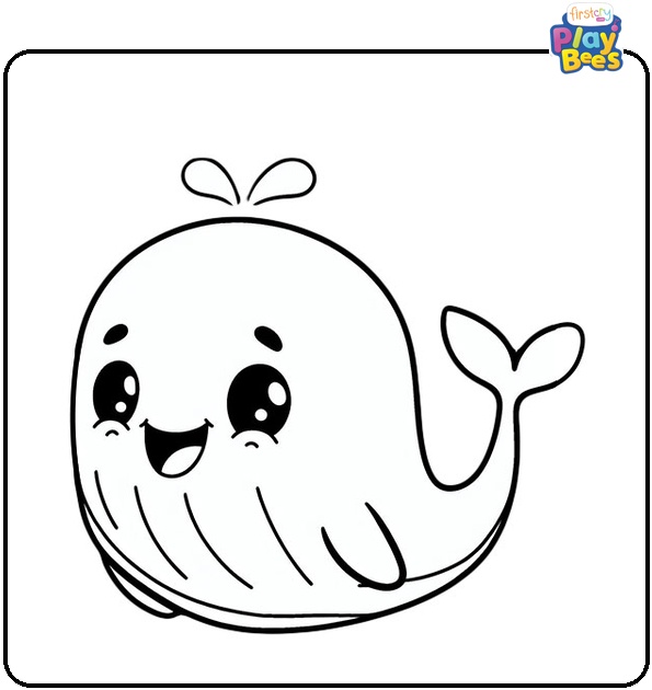 Funny Whale Coloring Page Funny Whale Coloring Page