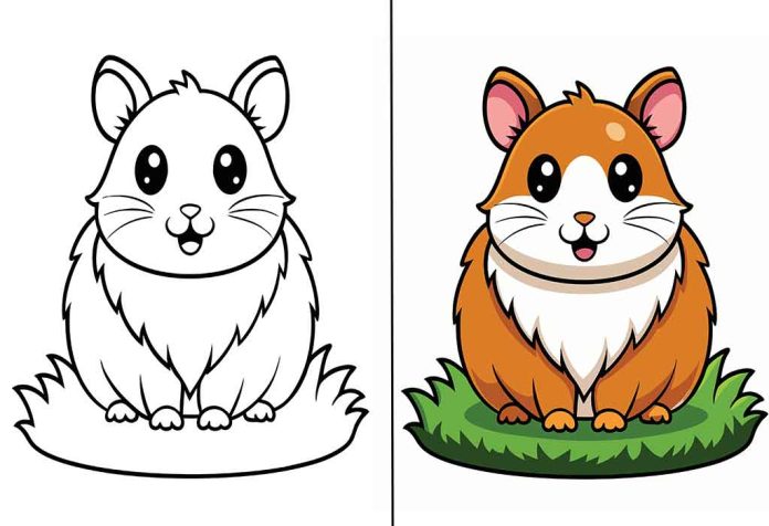 Hamster Coloring Pages – Free Printable Sheets & Pictures