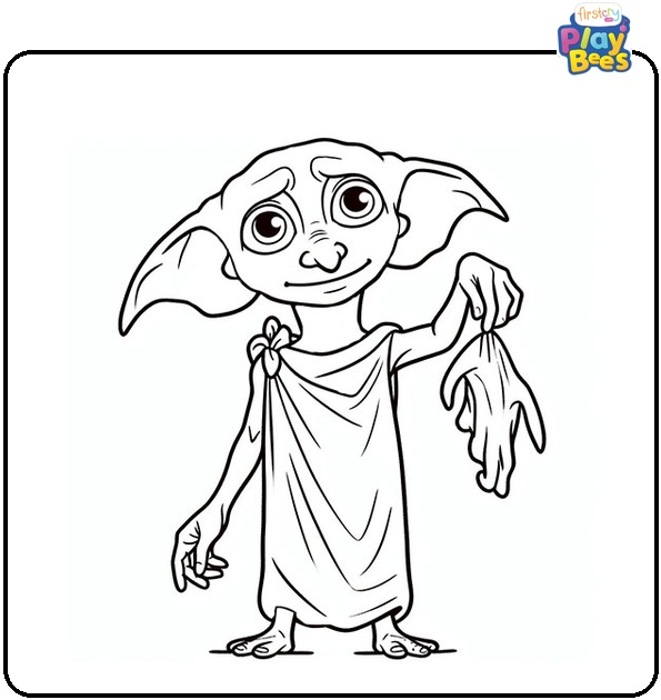 Harry Potter Coloring Pages Dobby