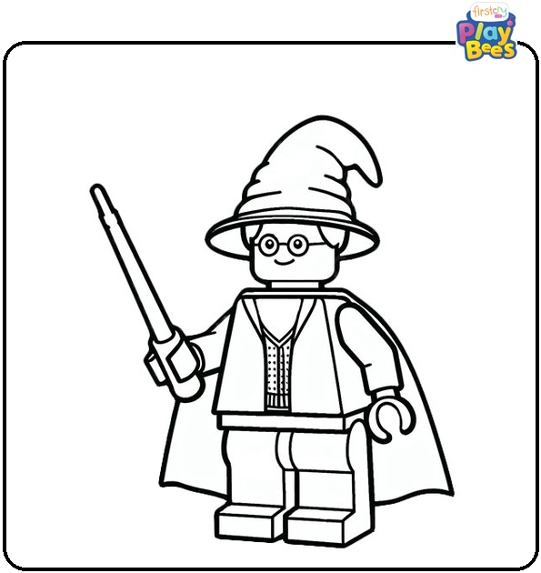 Harry Potter Lego Coloring Page
