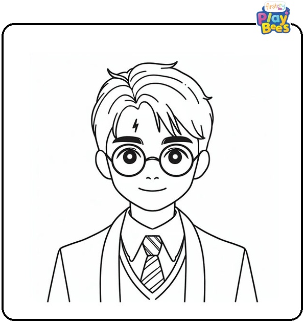 Harry Potter and the Sorcerer's Stone Coloring Page