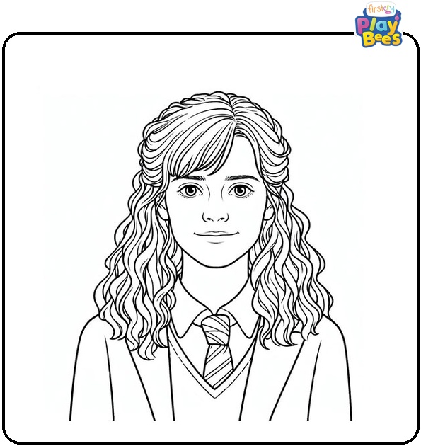 Hermione Harry Potter Coloring Page