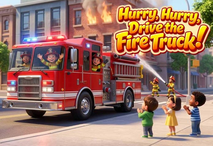 Hurry, Hurry, Drive the Fire Truck Nursery Rhyme With Lyrics
