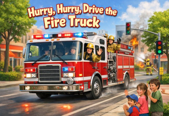 Hurry, Hurry, Drive the Fire Truck Nursery Rhyme With Lyrics