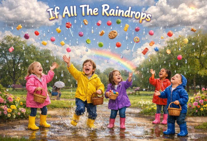 If All The Raindrops Nursery Rhyme With Lyrics