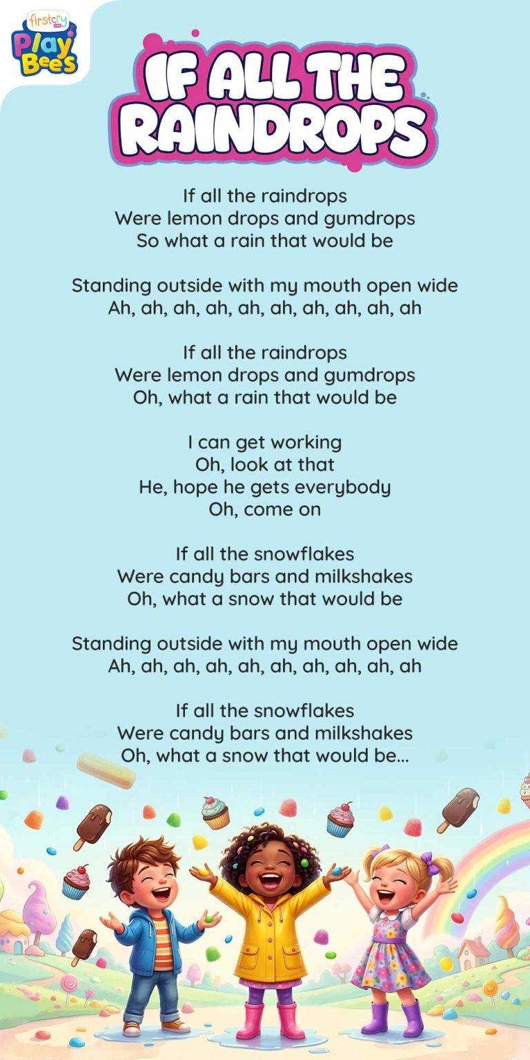 If All The Raindrops Lyrics - Nursery Rhyme & Song