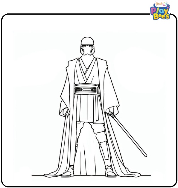 Jedi Coloring Page