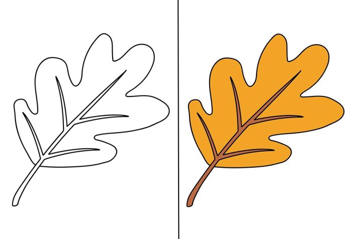 Leaf Coloring Pages – Free Printable Sheets & Pictures
