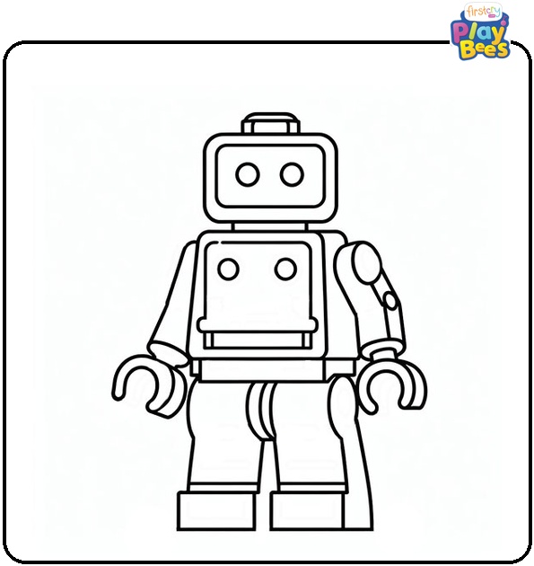 Lego Robot Coloring Page Lego Robot Coloring Page