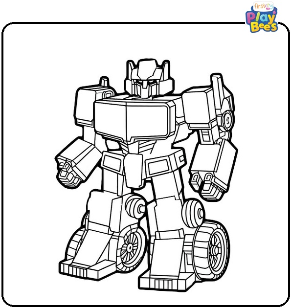 Lego Transformers Coloring Page