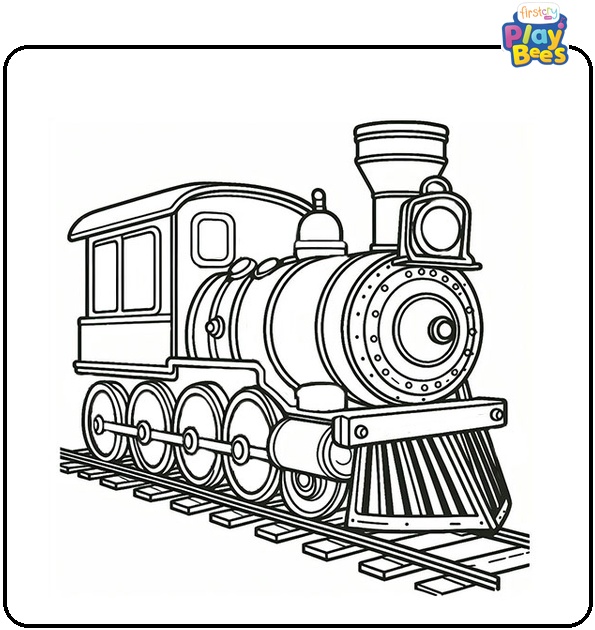 Locomotive Train Coloring Page