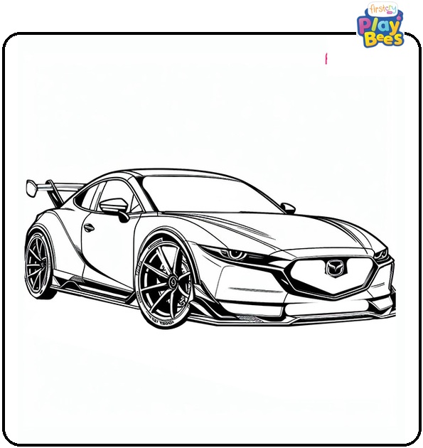 Mazda Furai Coloring Page Mazda Furai Coloring Page