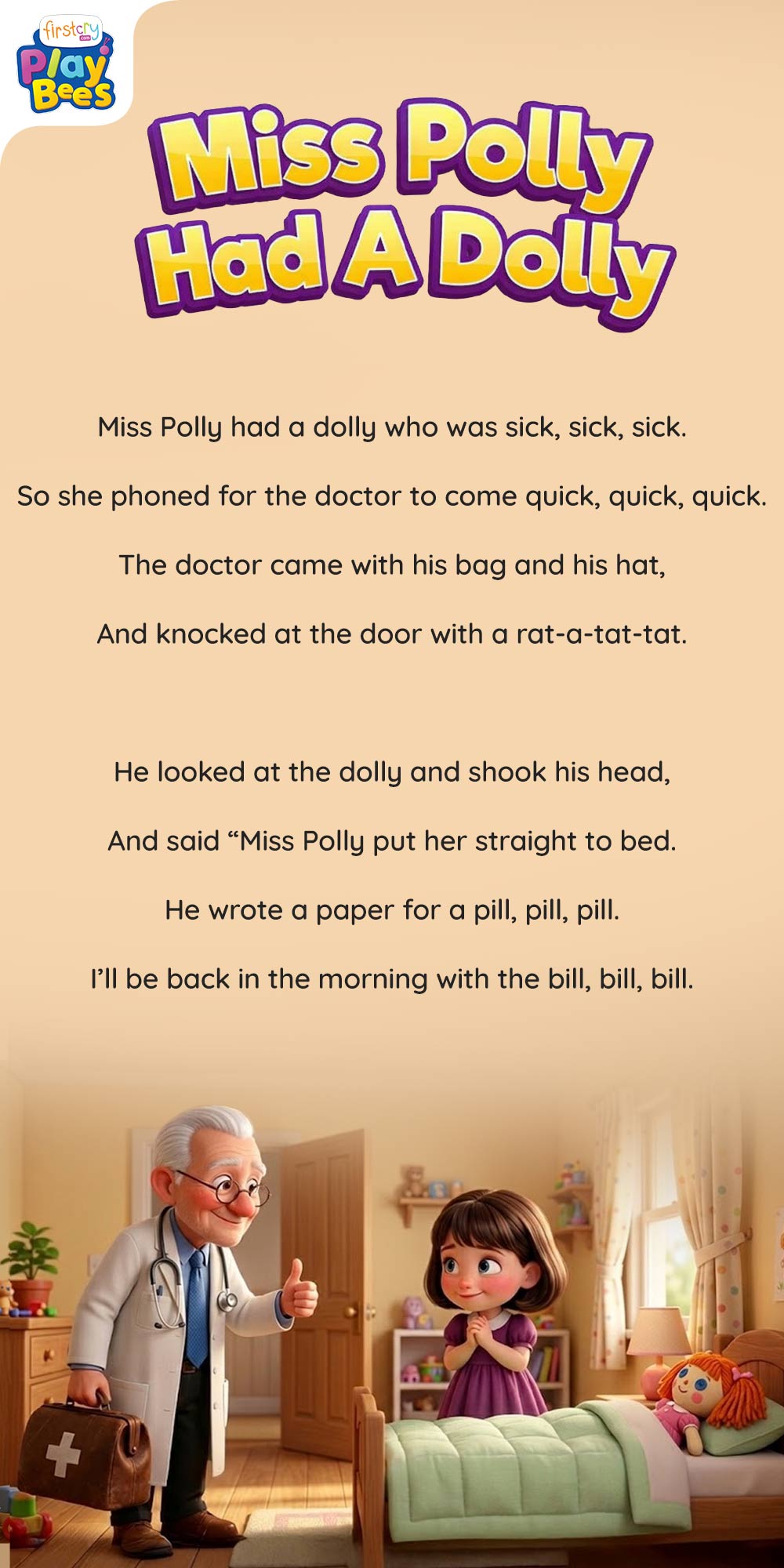 Miss Polly Had A Dolly Song Lyrics