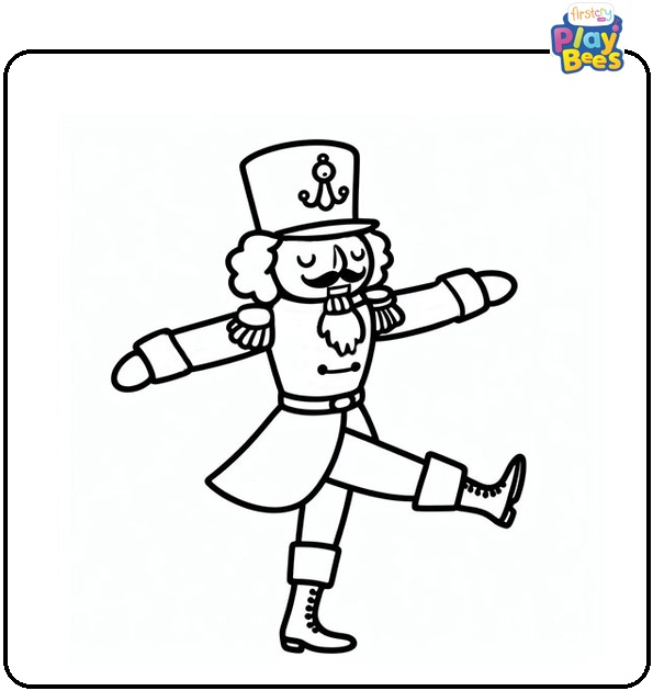 Nutcracker Dance Coloring Page Nutcracker Dance Coloring Page
