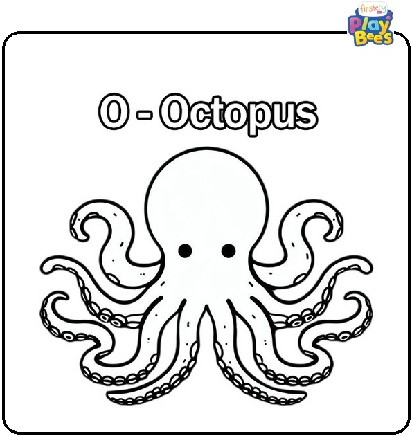 O Is For Octopus Coloring Page O Is For Octopus Coloring Page