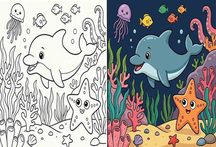 Ocean Coloring Pages – Free Printable Sheets & Images