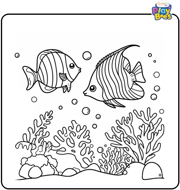 Ocean Life Coloring Page Ocean Life Coloring Page