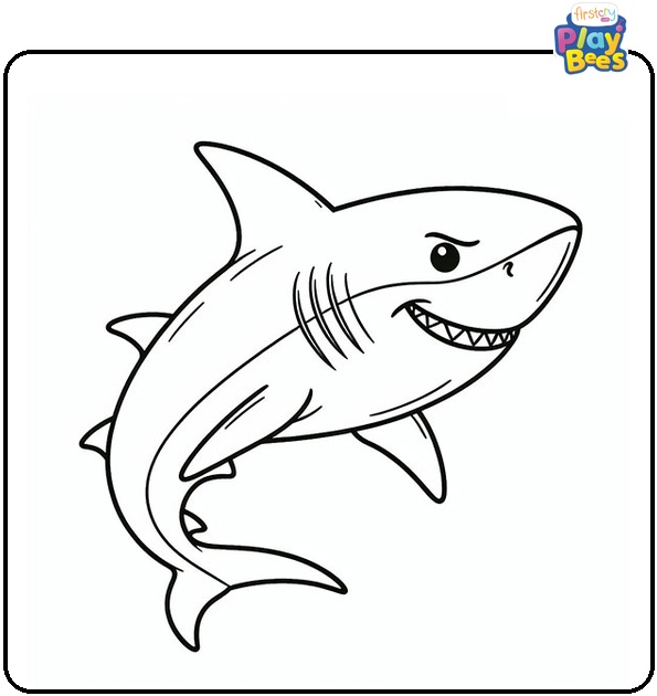 Ocean Sharks Coloring Page Ocean Sharks Coloring Page