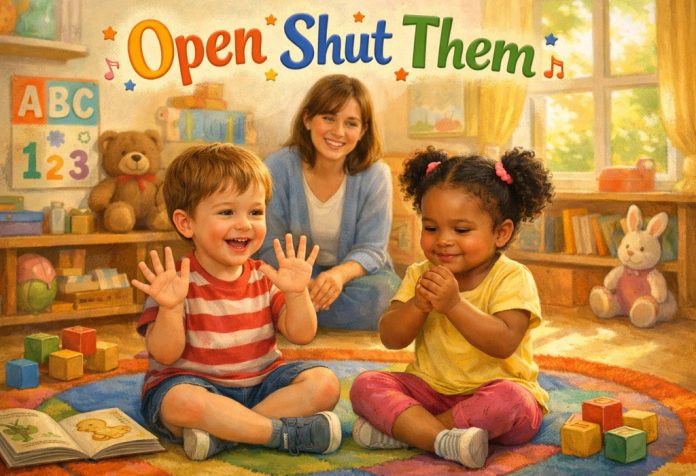 Open Shut Them Nursery Rhyme With Lyrics