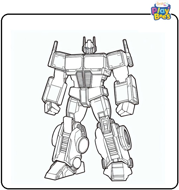 Optimus Prime Coloring Page