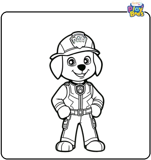 Paw Patrol Hero Suit Coloring Page