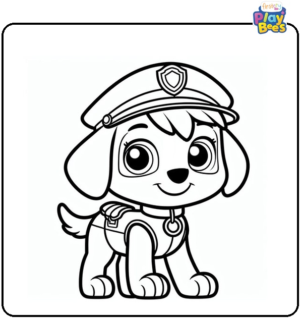 Paw Patrol Skye Coloring Page