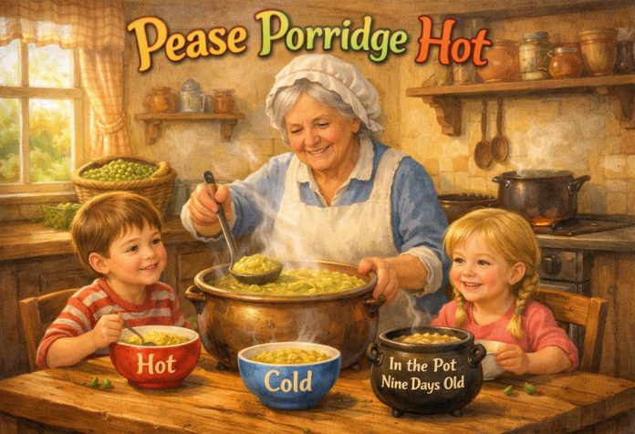 Pease Porridge Hot Nursery Rhyme With Lyrics