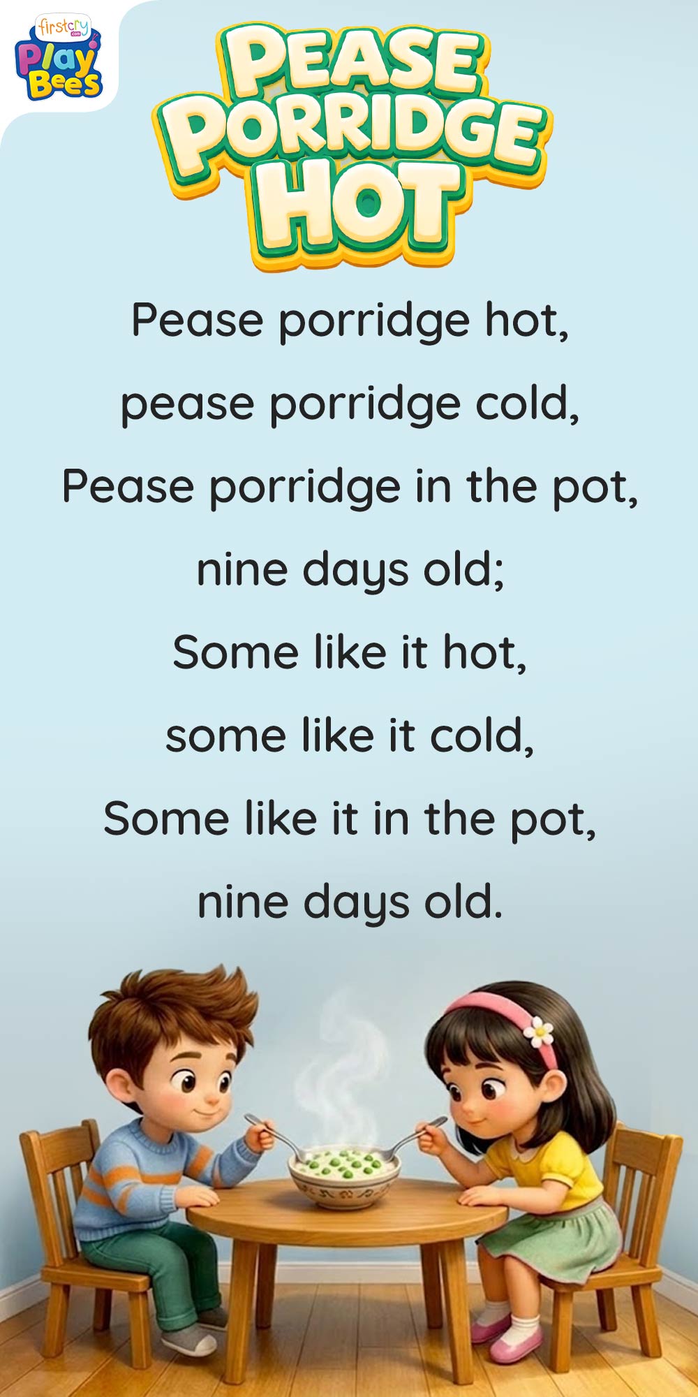 Pease Porridge Hot Song Lyrics