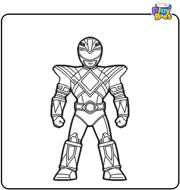 Power Ranger Robot Coloring Page Power Ranger Robot Coloring Page