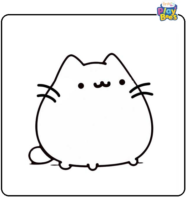 Pusheen Cat Coloring Page Pusheen Cat Coloring Page