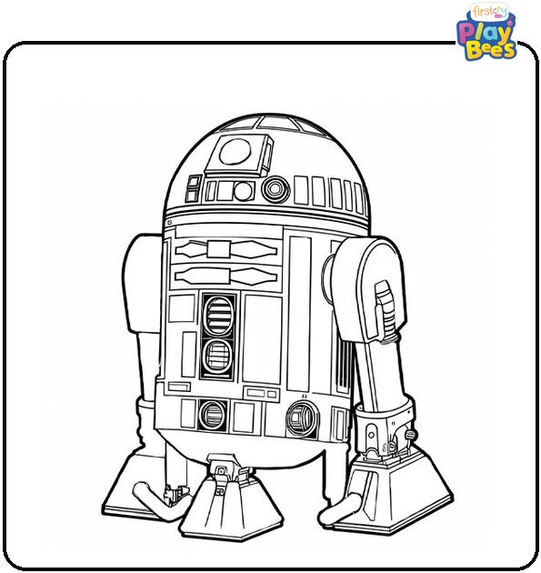 R2-D2 Star Wars Coloring Page