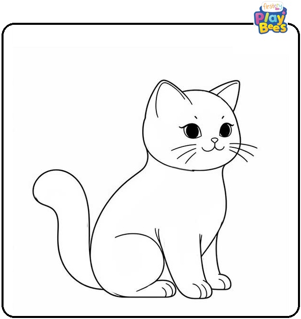 Realistic Cat Coloring Page Realistic Cat Coloring Page