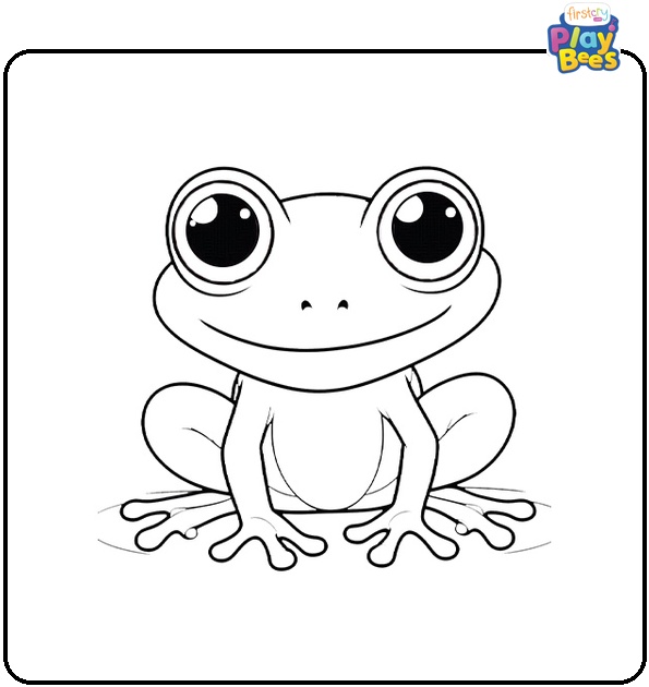 Red Eyed Frog Coloring Page