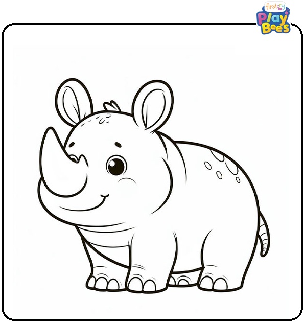 Rhino the Hamster Coloring Page Rhino the Hamster Coloring Page