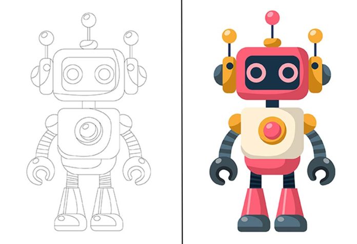 Robot Coloring Pages – Free Printable Sheets & Images