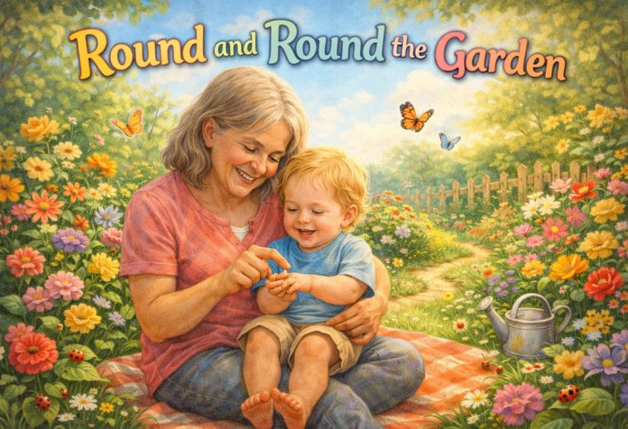 Round and Round the Garden Nursery Rhyme With Lyrics