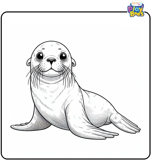 Sea-lion Coloring Page Sea-lion Coloring Page