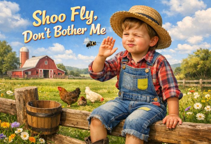 Shoo Fly, Don’t Bother Me Nursery Rhyme With Lyrics