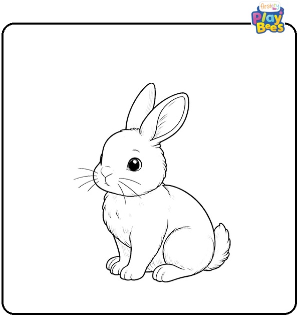Sitting Rabbit Coloring Page Sitting Rabbit Coloring Page