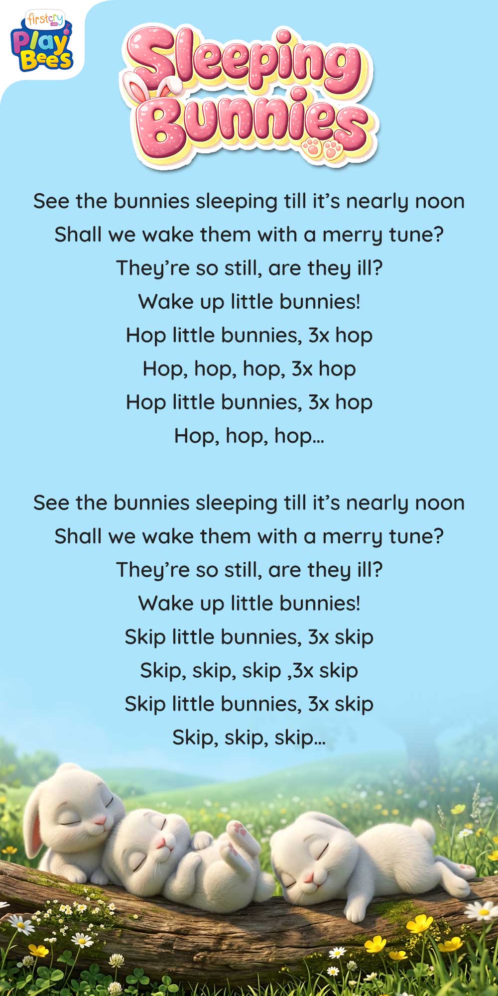 Sleeping Bunnies Song Lyrics