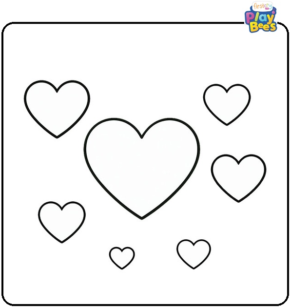 Small Heart Coloring Page