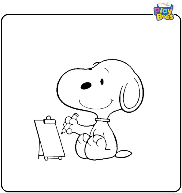 Snoopy Drawing Coloring Page Snoopy Drawing Coloring Page