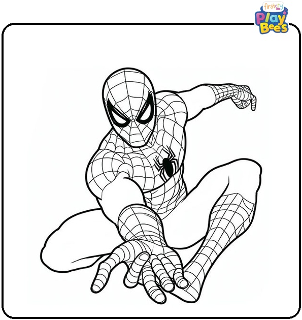 Spiderman Avengers Coloring Page