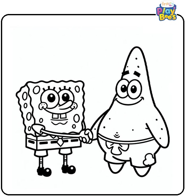 Spongebob and Patrick Coloring Page Spongebob and Patrick Coloring Page