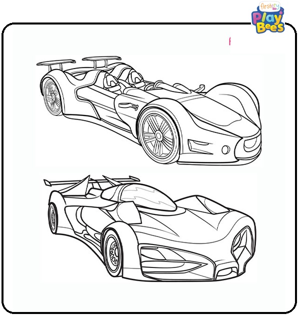 Sports Race Car Coloring Page Sports Race Car Coloring Page