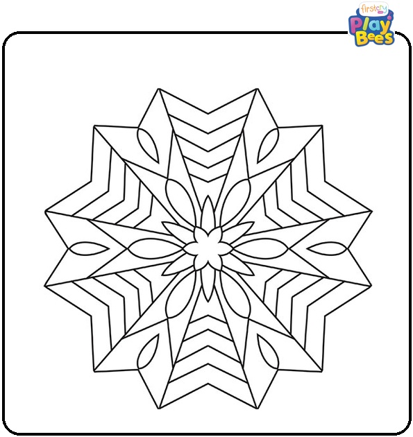 Star Mandala Coloring Page