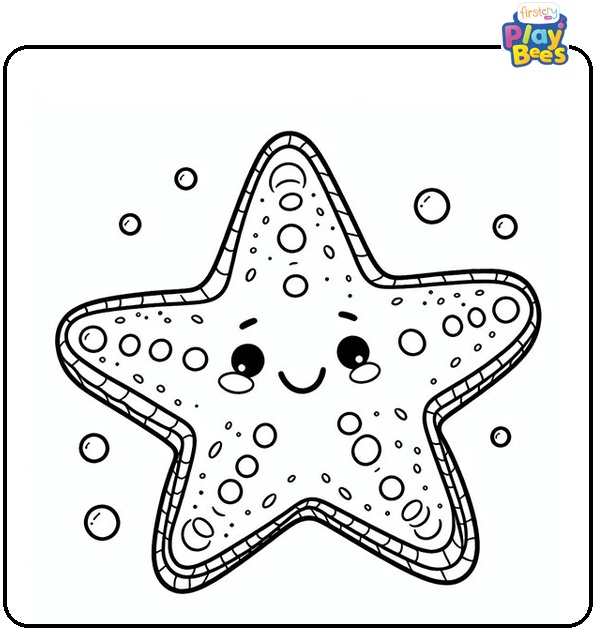 Starfish Coloring Page