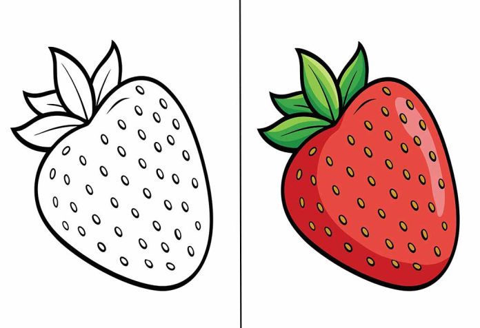 Strawberry Coloring Pages – Free Printable Sheets & Pictures